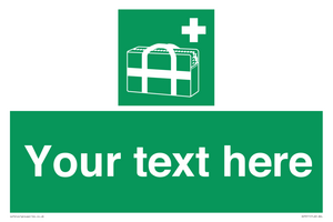 Custom sign safe condition Medical grab bag